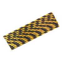 Party Straws (10pk) - Black & Gold