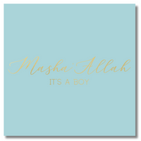 Luxury Foiled Greeting Card - Baby Boy