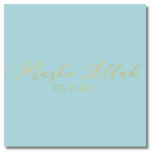 Luxury Foiled Greeting Card - Baby Boy
