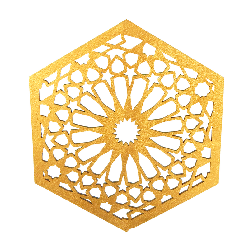 Geo Shapes (4pk) - Gold