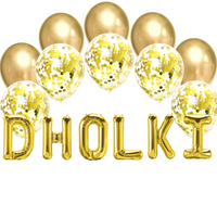 Balloon Bundle - Dholki - Gold