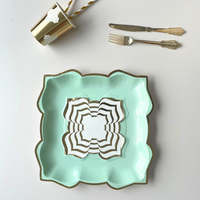 Lotus Large Party Plates (10pk) - Jade (Mint)