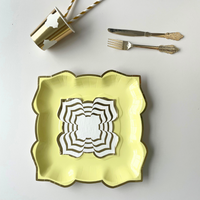 Lotus Large Party Plates (10pk) - Lemon (Yellow)