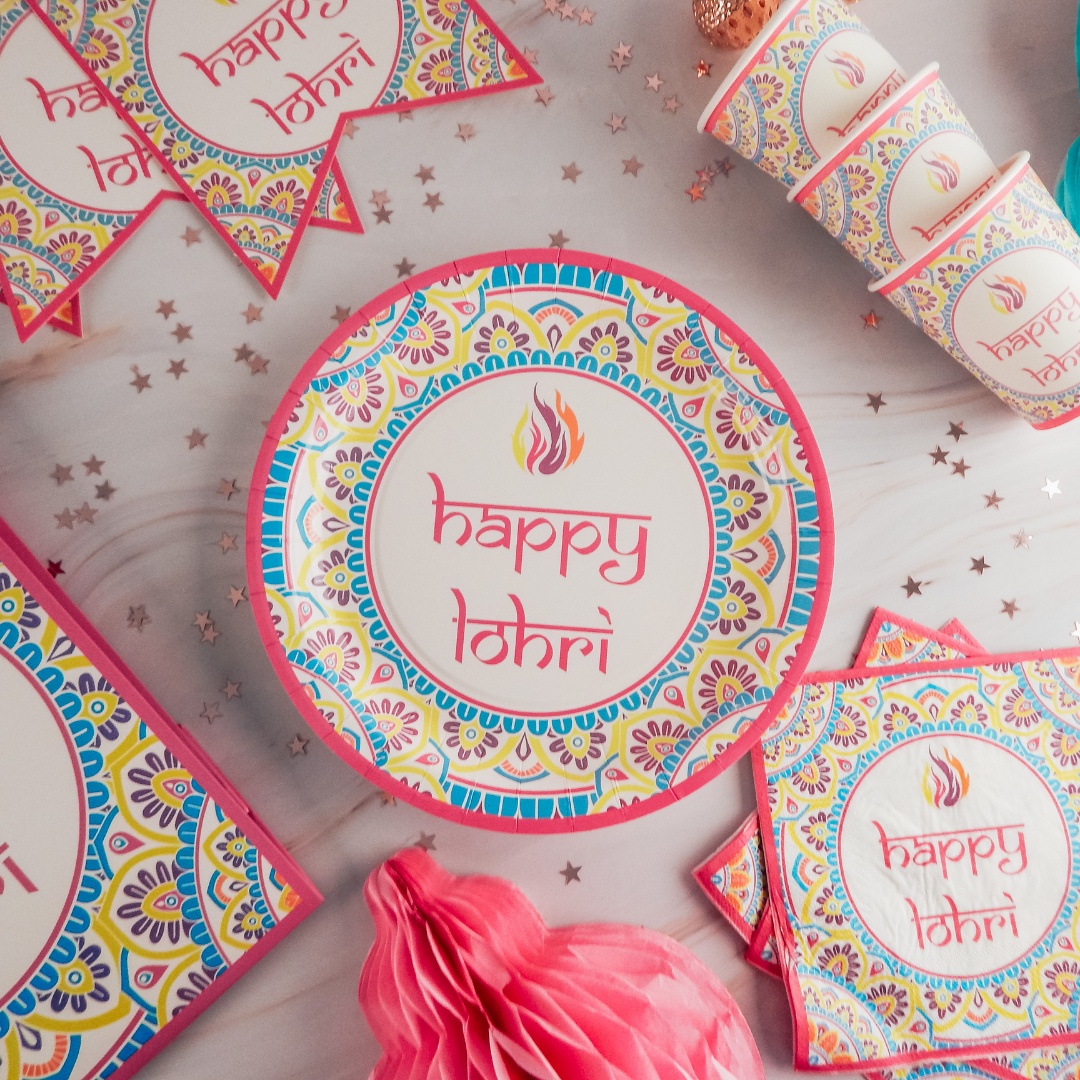 Happy Lohri Party Napkins (20pk) - Multicolour