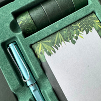 Sabr & Shukr Stationery Gift Set (Jungle) - Green & Silver Foil