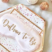 Dulhan To Be Eye Mask - Rose Gold