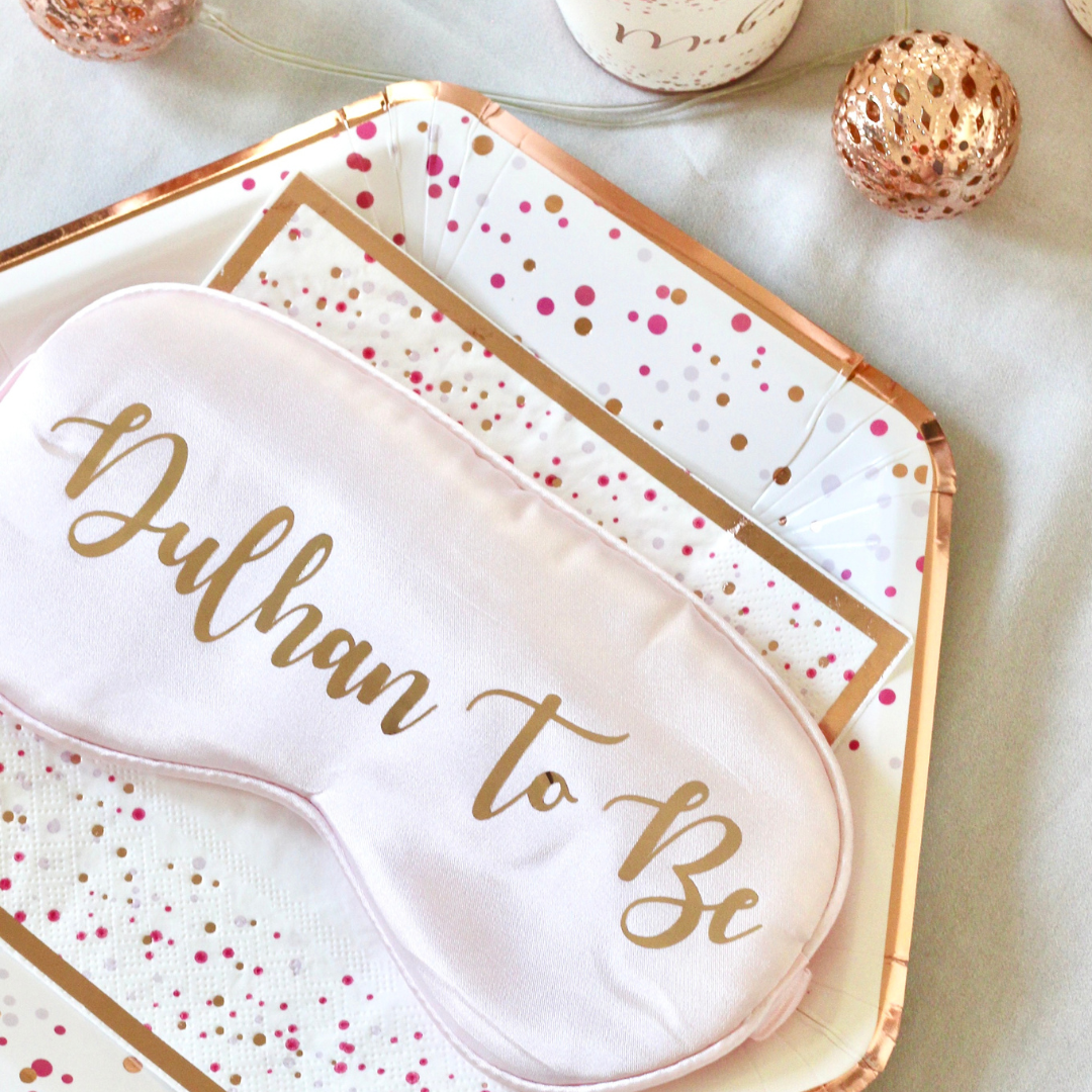 Dulhan To Be Eye Mask - Rose Gold
