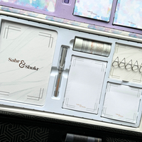 Sabr & Shukr Stationery Gift Set (Marble) - White & Rose Gold Foil