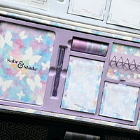 Sabr & Shukr Stationery Gift Set (Butterfly) - Pastel & Purple Foil