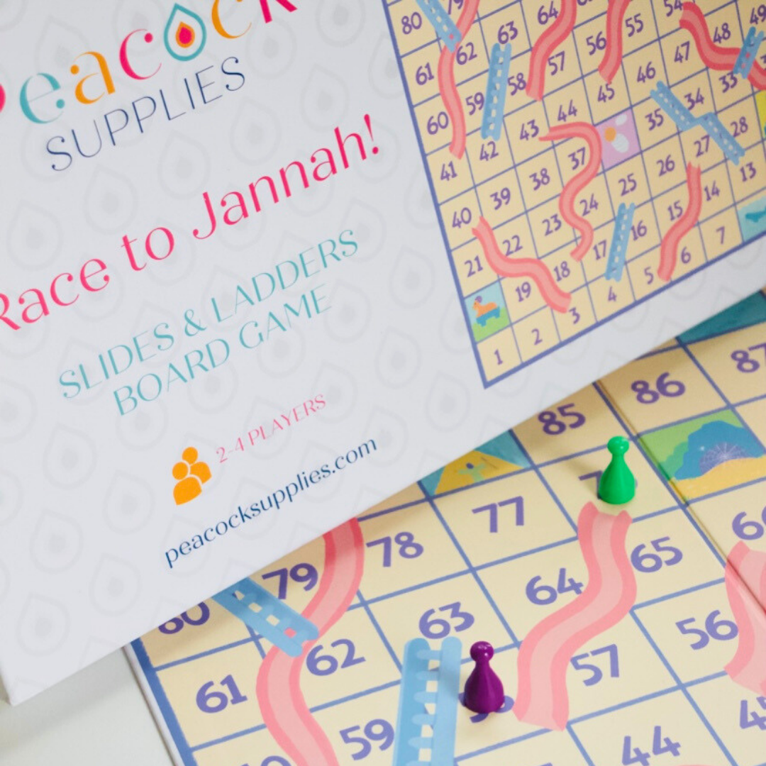 Race to Jannah - Slides & Ladders Board Game