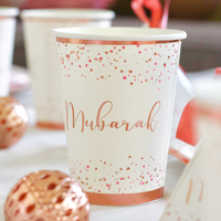 Party In A Box - Mubarak - White & Rose Gold