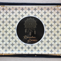 Ramadan Kareem Serving Trays (3pk) - Black & Gold