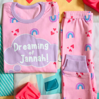 Dreaming of Jannah Kids Pyjamas - Purple & Pink (2-3yrs)