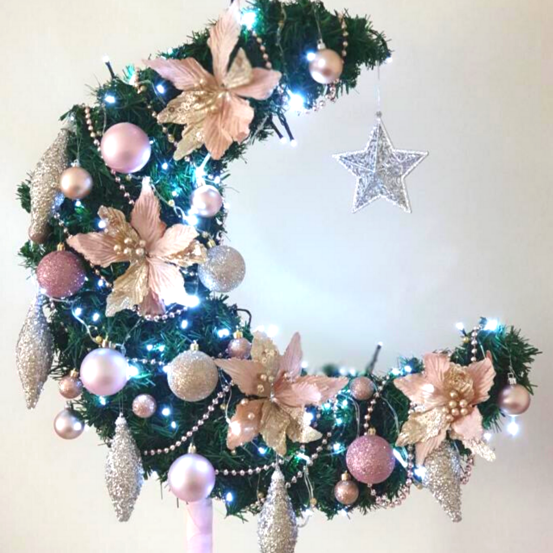 5ft Eid Moon Tree & LED lights - Green