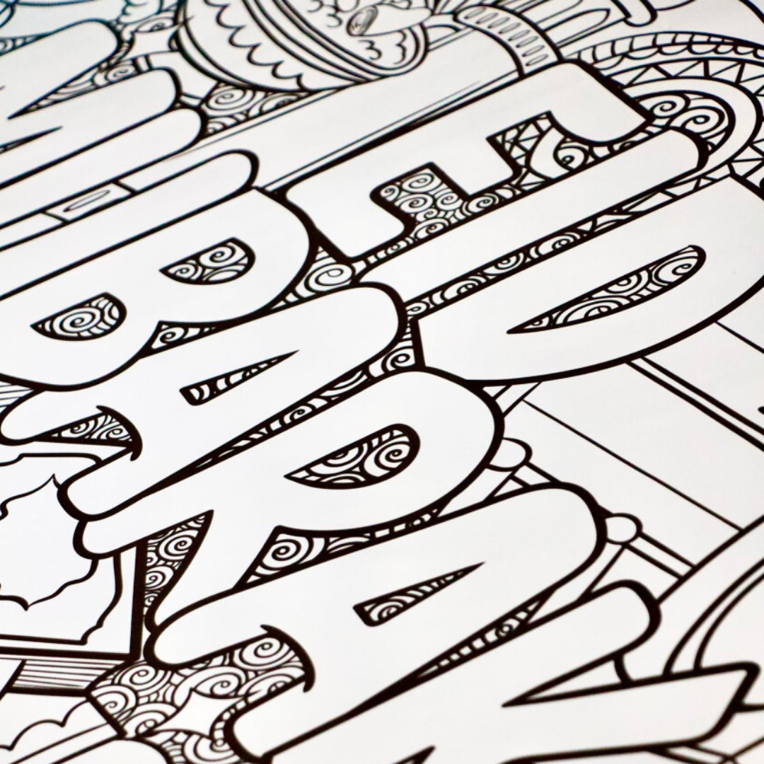 Eid Mubarak Giant Colouring Poster Banner - 1.4m