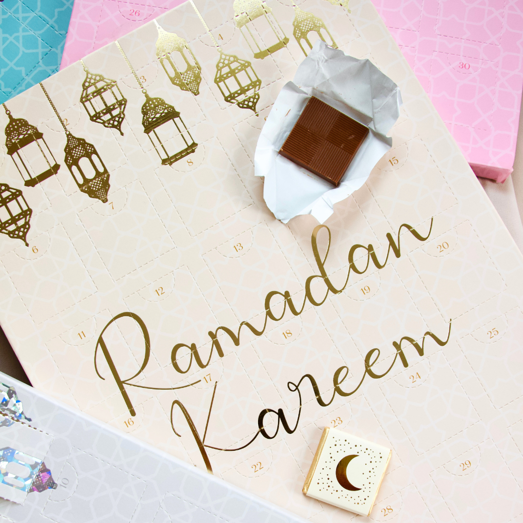 Ramadan Chocolate Countdown Calendar - Cream & Gold