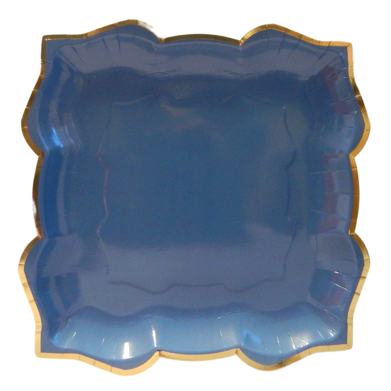 Lotus Large Party Plates (10pk) - Blueberry (Navy)