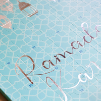 Ramadan Chocolate Countdown Calendar - Blue & Silver