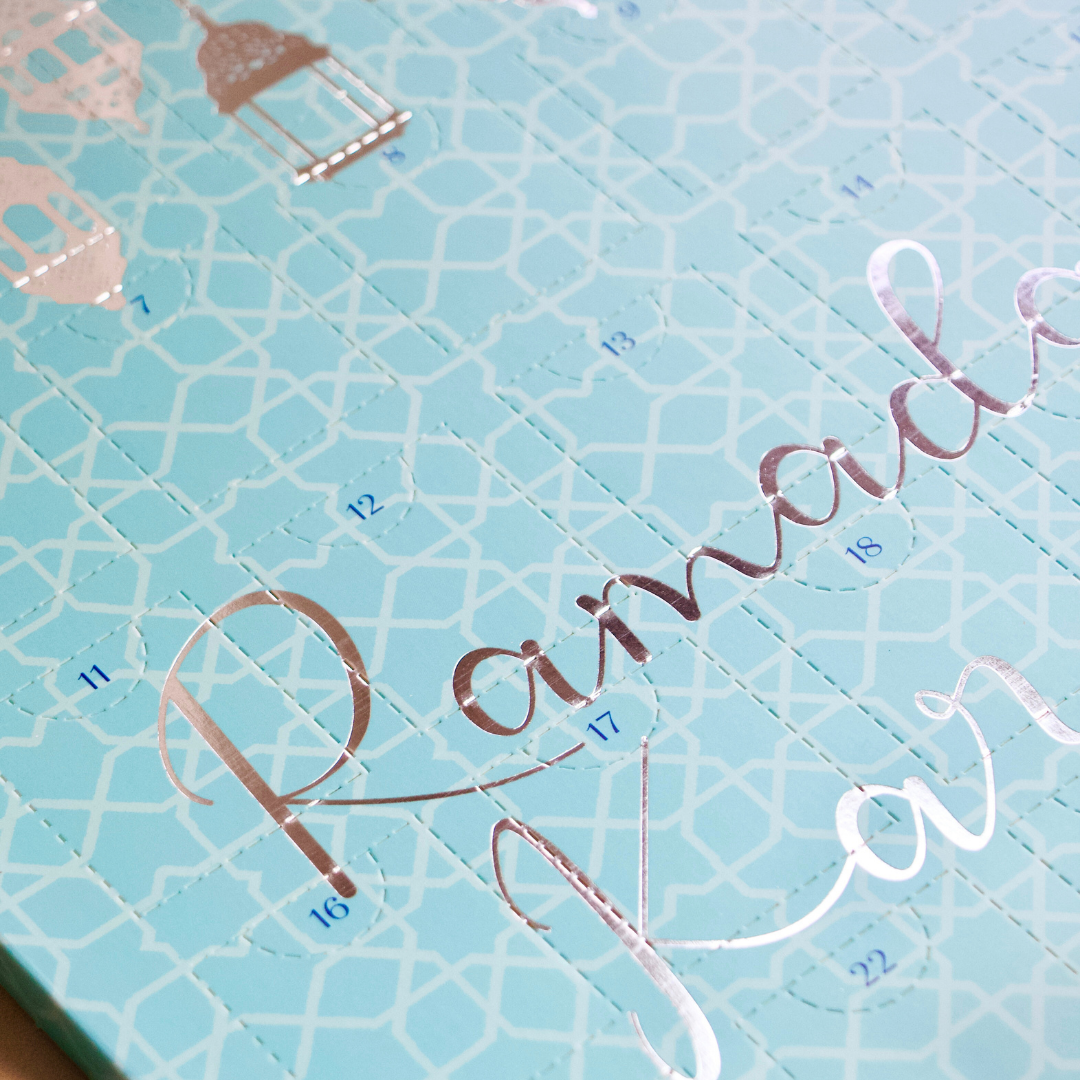 Ramadan Chocolate Countdown Calendar - Blue & Silver