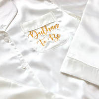 Dulhan To Be Nightwear Bundle (Large) - White & Gold
