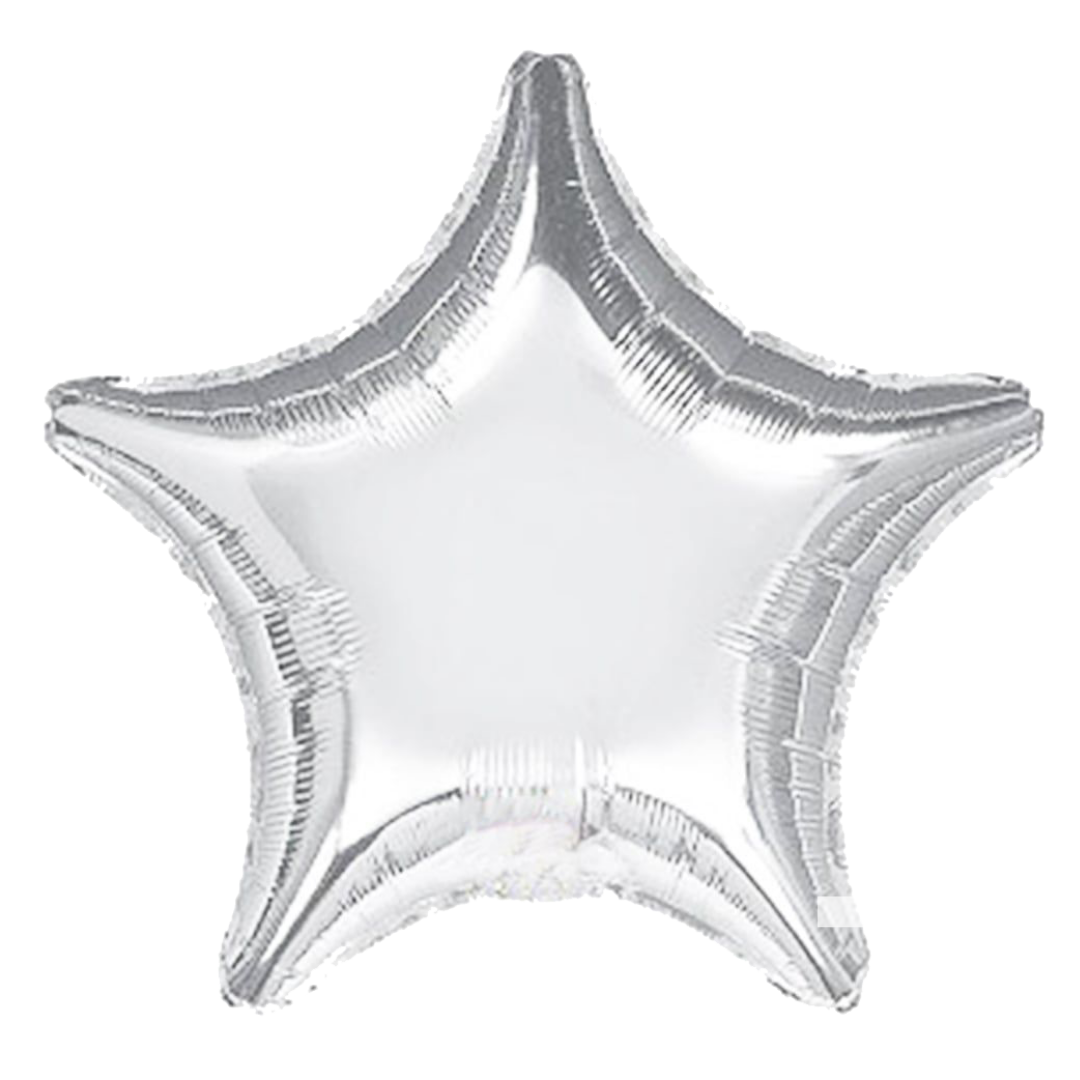 Star Foil Balloon - Silver