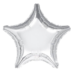 Star Foil Balloon - Silver