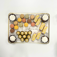 Eid Mubarak Serving Trays (3pk) - Marble & Gold