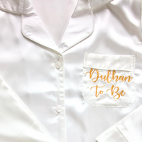 Dulhan To Be Pyjamas - White & Gold (Small)