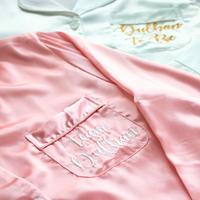 Team Dulhan Pyjamas - Pink & White (Small)