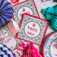 Happy Lohri Party Napkins (20pk) - Multicolour