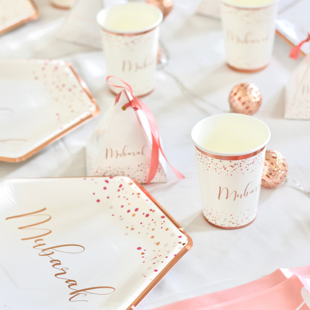 Mubarak Confetti Party Cups - 10 pack