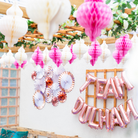 Team Dulhan Foil Balloons - Rose Gold