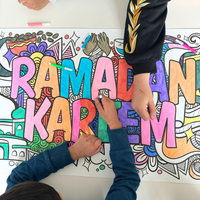 Ramadan Kareem Giant Colouring Poster Banner - 1.4m