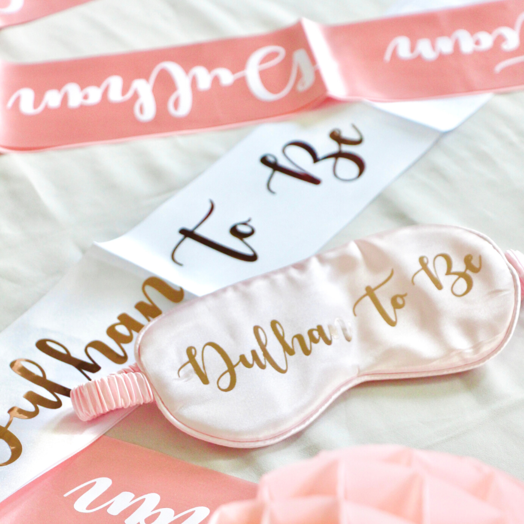 Team Dulhan & Dulhan To Be Sashes - 8 pack