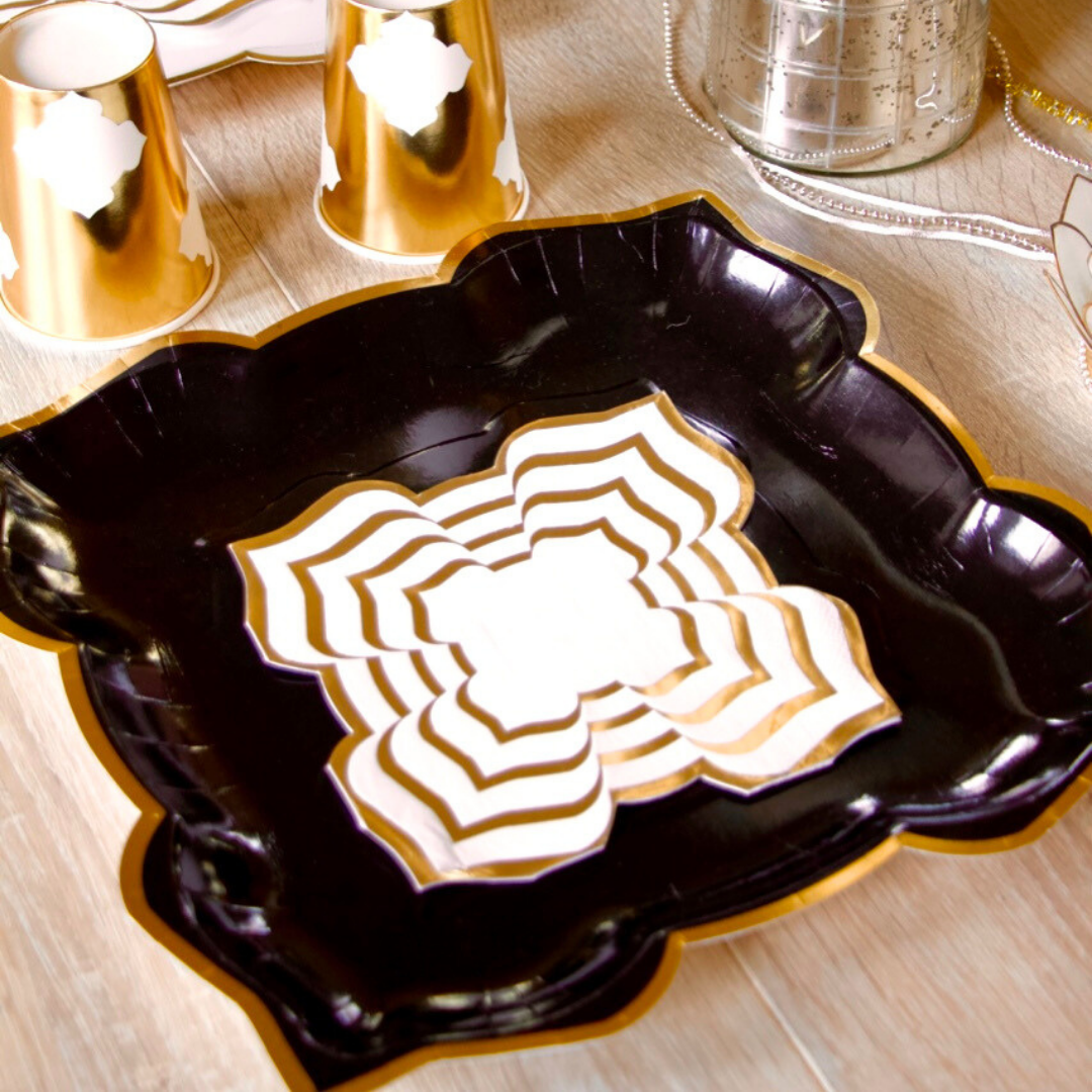 Lotus Party Napkins (20pk) - Gold