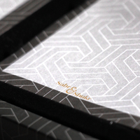 Sabr & Shukr Stationery Gift Set (Geometric) - Black & Gold Foil