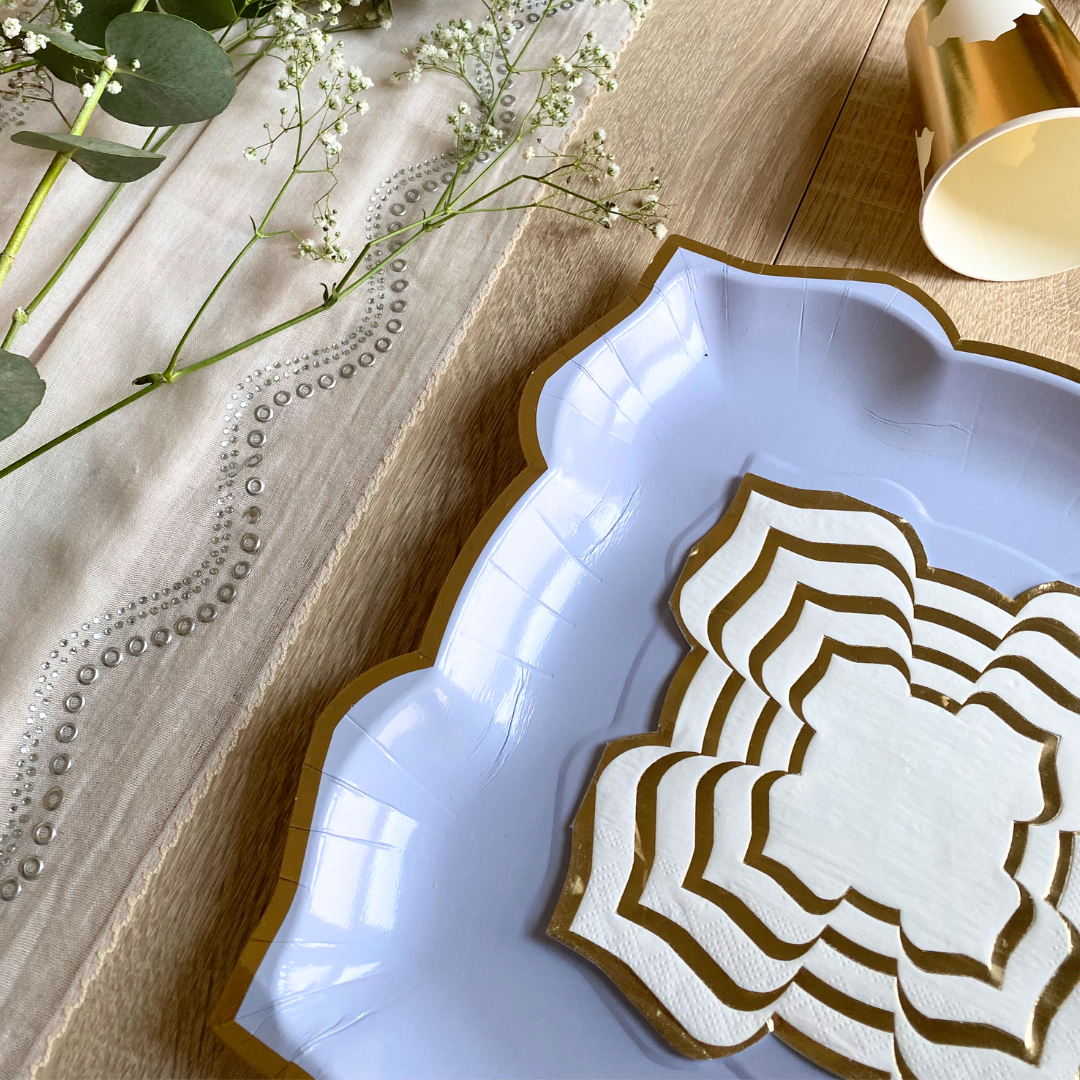 Lotus Large Party Plates (10pk) - Lavender (Violet)