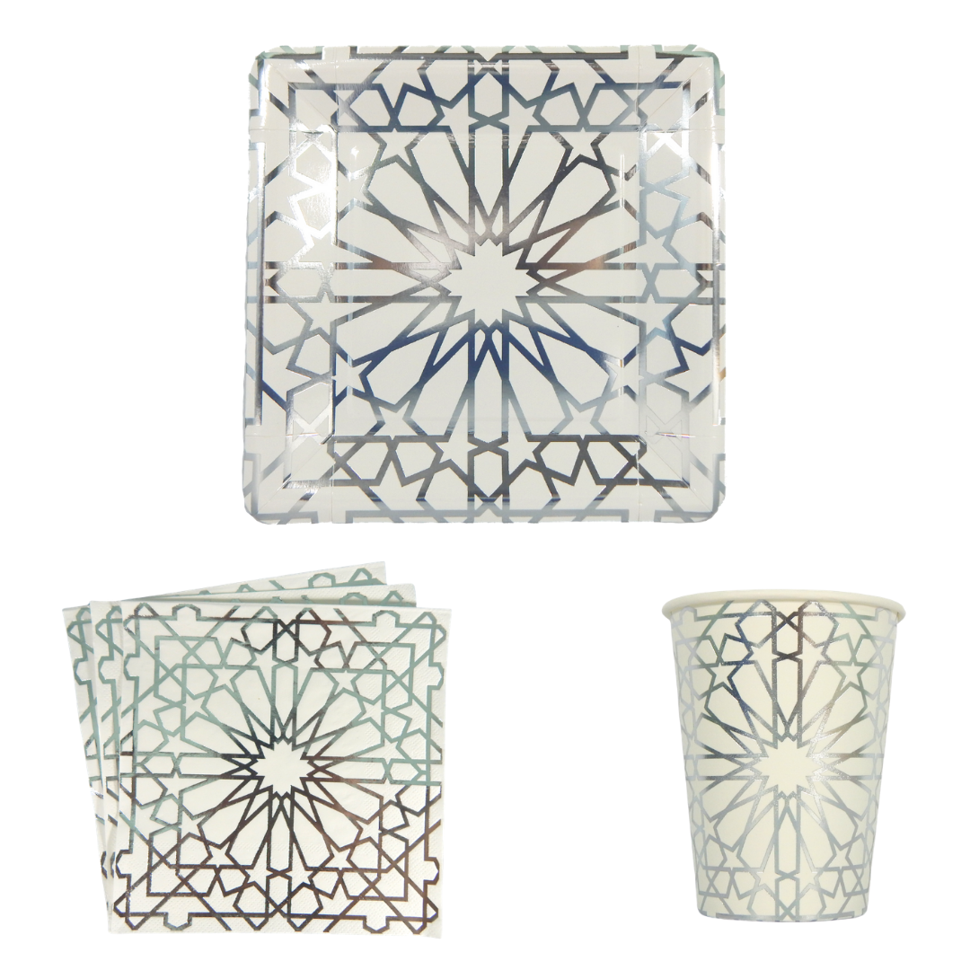 Geo Silver Party Pack