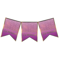 Eid Mubarak Banner - Purple & Gold