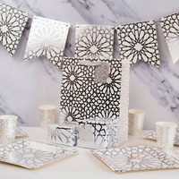 Geo Silver Gift Bag