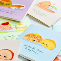 Food Couples Greeting Card - Shawarma & Naan