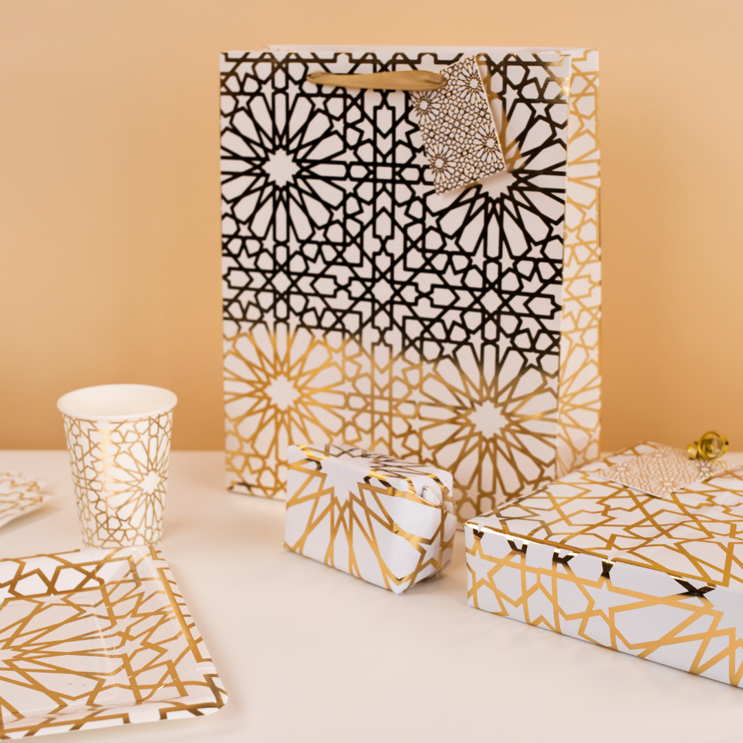 Geo Gold Gift Bag