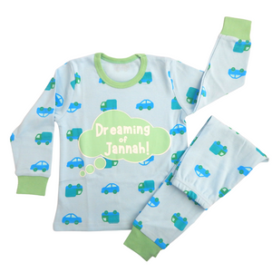 Dreaming of Jannah Kids Pyjamas - Blue & Green (6-7yrs)