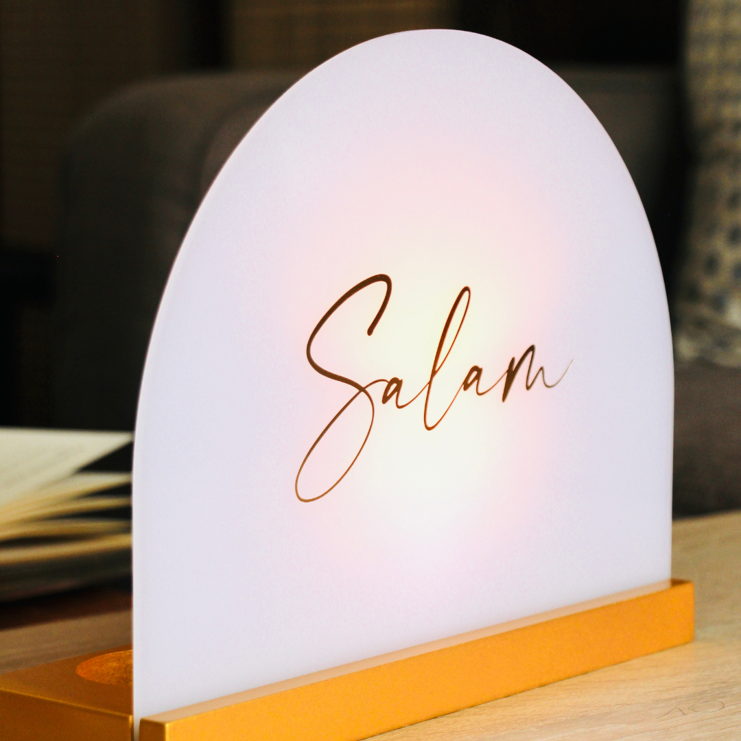 Acrylic Candle Plaque Display - Home Bundle
