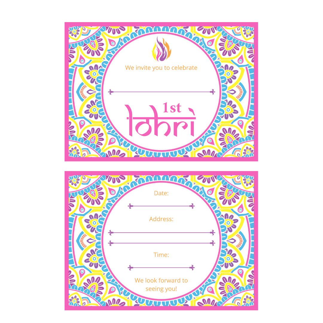 My First Lohri Invitations - 6 pack