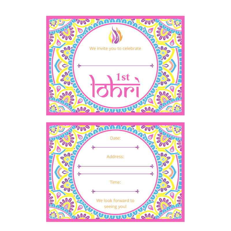 My First Lohri Invitations - 6 pack