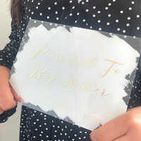Muslim Kids Milestone Acrylic Plaques - White & Gold