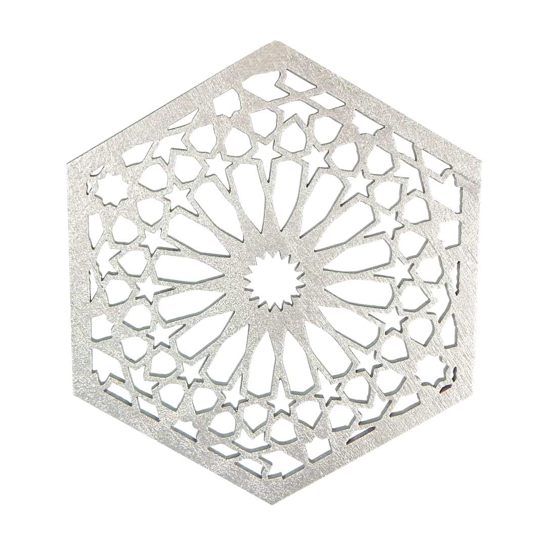 Geo Shapes (4pk) - Silver