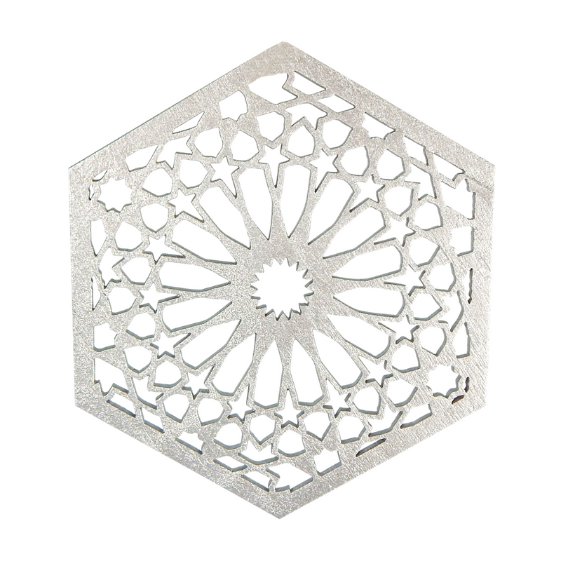 Geo Shapes (4pk) - Silver