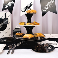 Eco Eid Cupcake Stand - Black & White